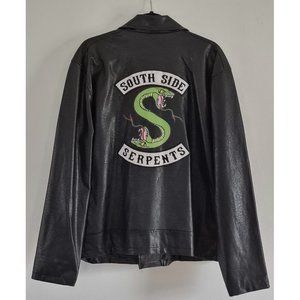 Riverdale South Side Serpents Faux Leather Jacket Large Jughead Spirit Halloween